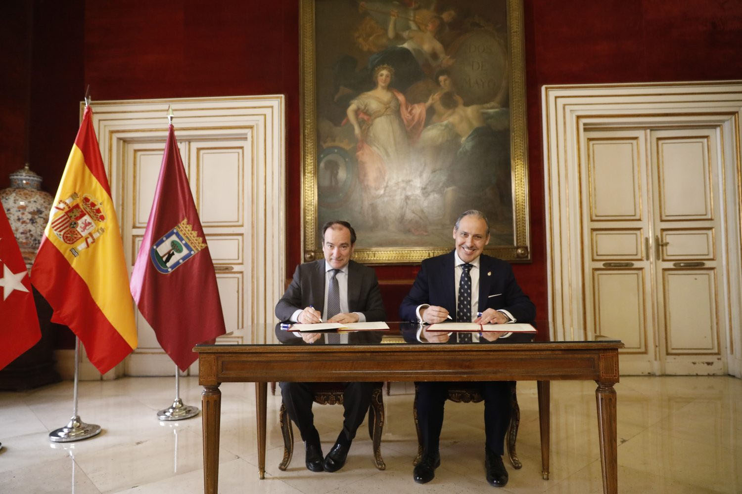 Nuevo convenio de colaboración con el presidente de la Unión Interprofesional de la Comunidad de Madrid